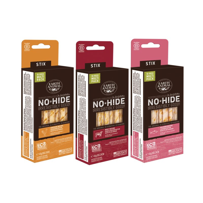 Earth Animal - Sticks No-Hide xs snacks naturales para perro