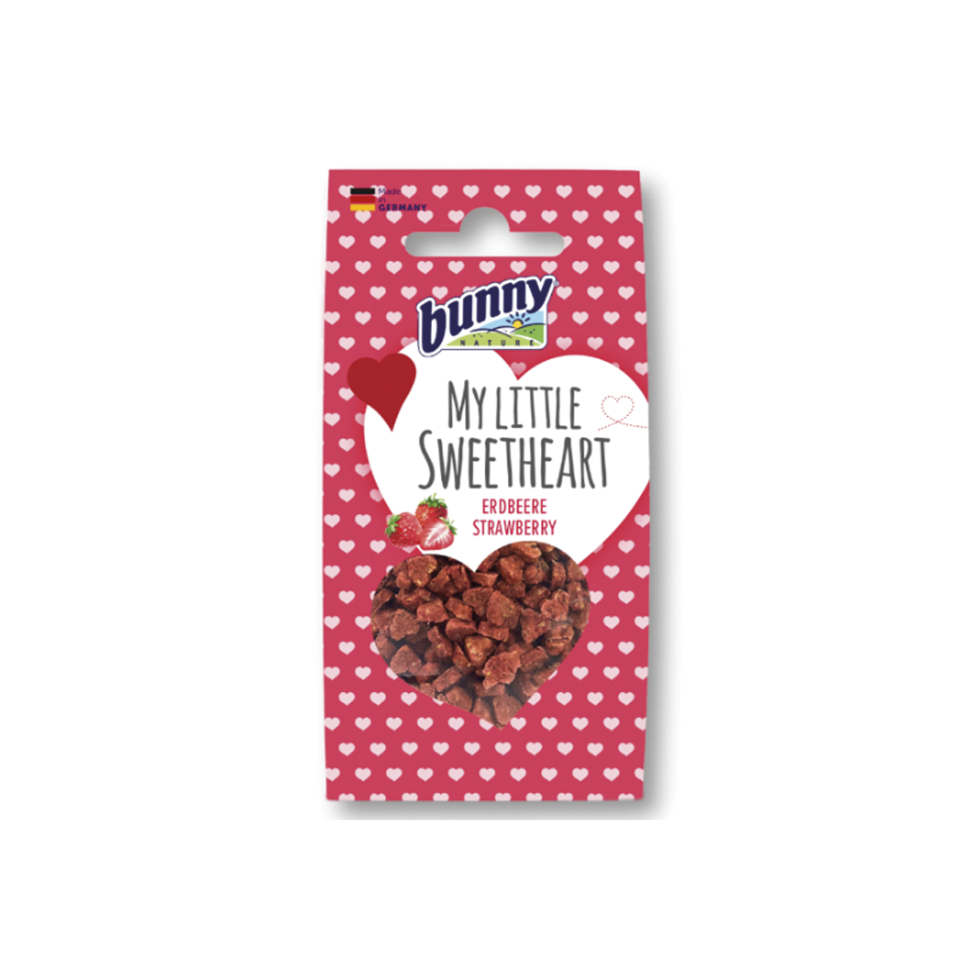 Bunny Nature My Little Sweet Heart Galletitas de Fresa, snack para conejos y roedores